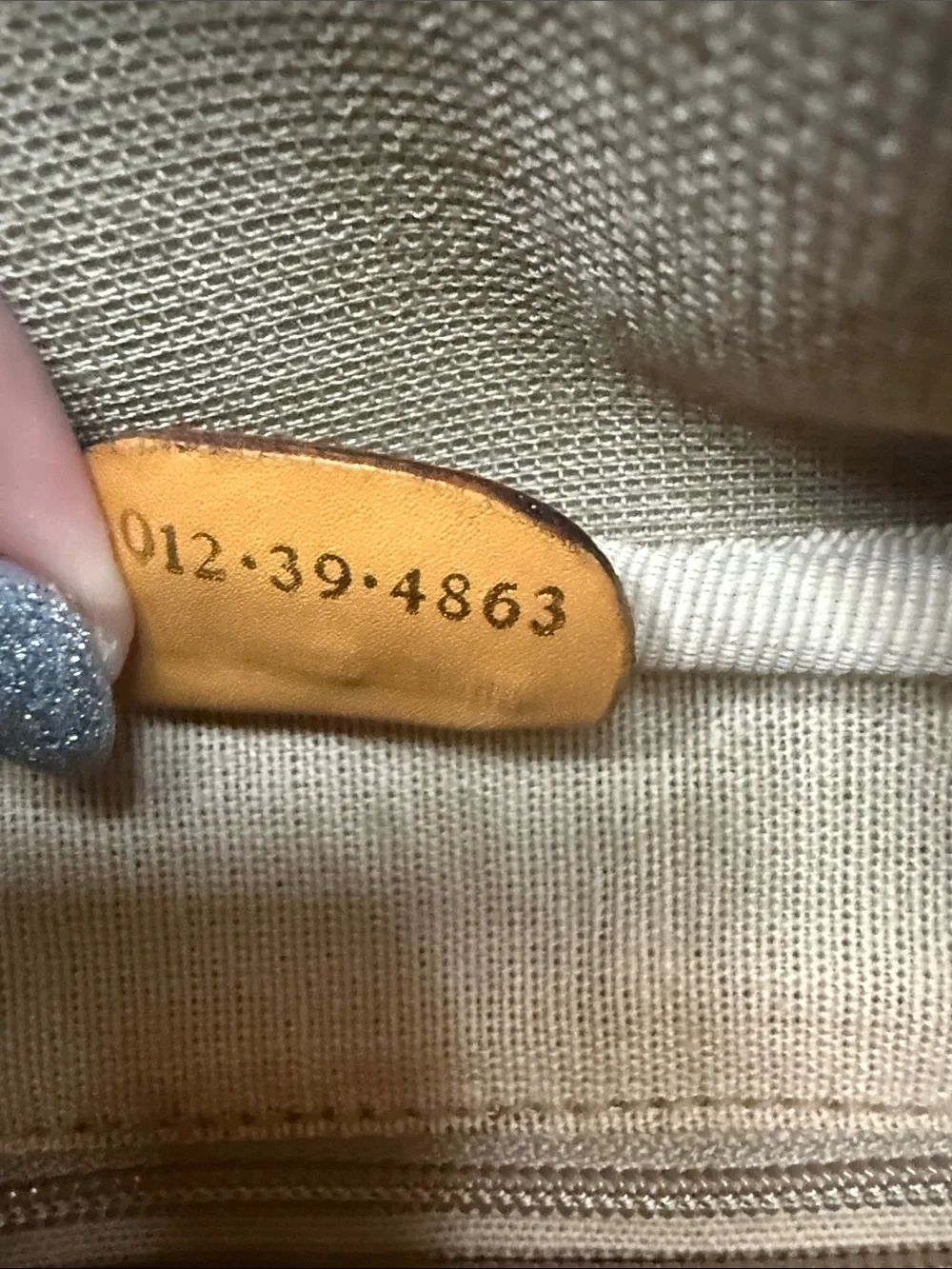 Gucci Monogram Travel Bag with Sherry Line and Tan Leather